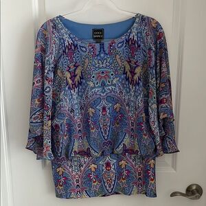 Coco Bianco Women's Paisley Top gathered waist